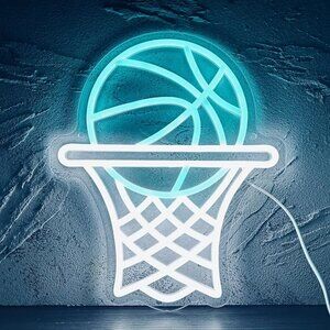 Basketball Led Neon Signs for Wall Decor USB Powered for Bedroom Game Room